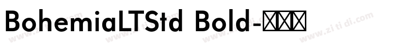 BohemiaLTStd Bold字体转换